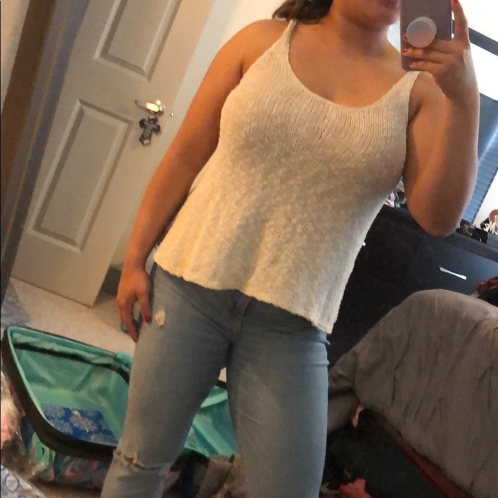Beige Knit top
